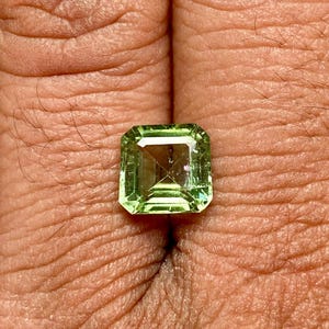 Natural Green Tourmaline | Mint Green Color | 2.85 Cartas | Loose Gemstone | Emerald Cut | Natural Gemstone For Jewelry Making
