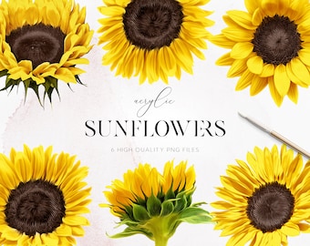 Embellishments PNG Flower clipart Sunflower clip art 50/% OFF Beautiful Sunflower Clipart Illustration Scrapbooking Party Invitations