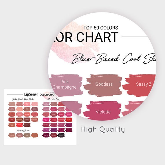 Lipsense Color Chart 2016