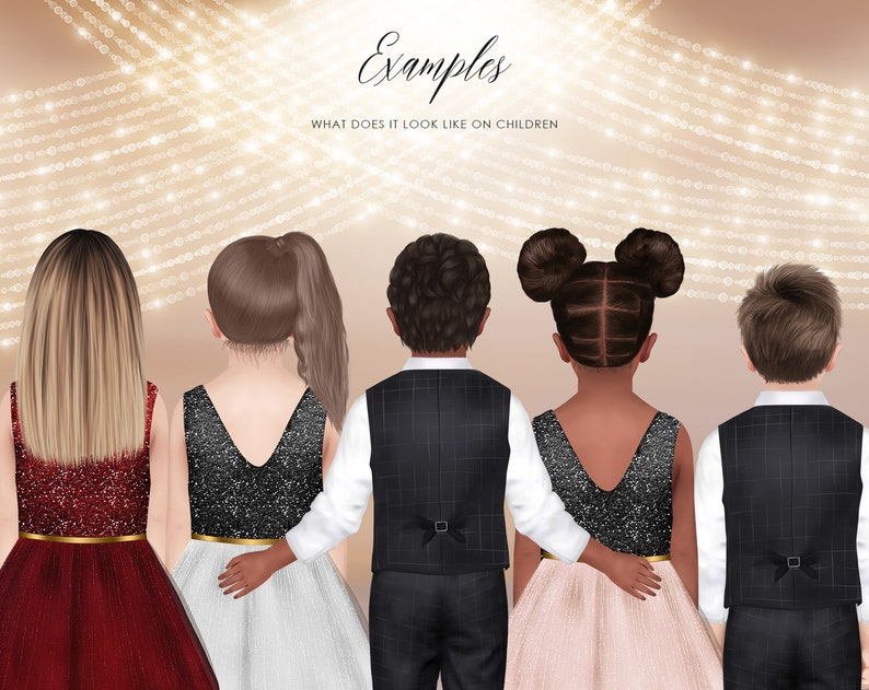 Download Kids Illustration Commercial Use Ok Custom Hair Boy Girl Children Clipart Diy Clipart Children Hairstyles Clip Art Add On Clip Art Art Collectibles Puhlsphotography Com