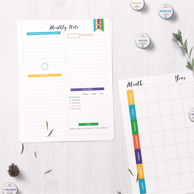 Rodan and Fields Business Planner RF Planner Printable Etsy