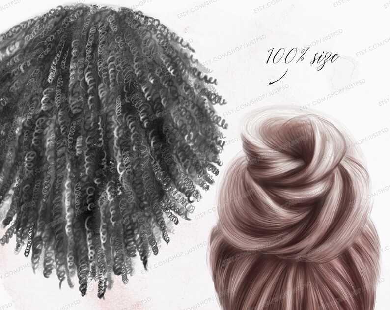 Grandmother Hairstyles Clip Art Add-On Female Hair Older ...