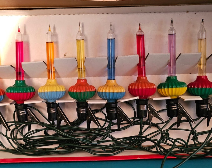 9 Vintage Noma C6 Christmas Bubble Lights in Original Box Set 509C Etsy