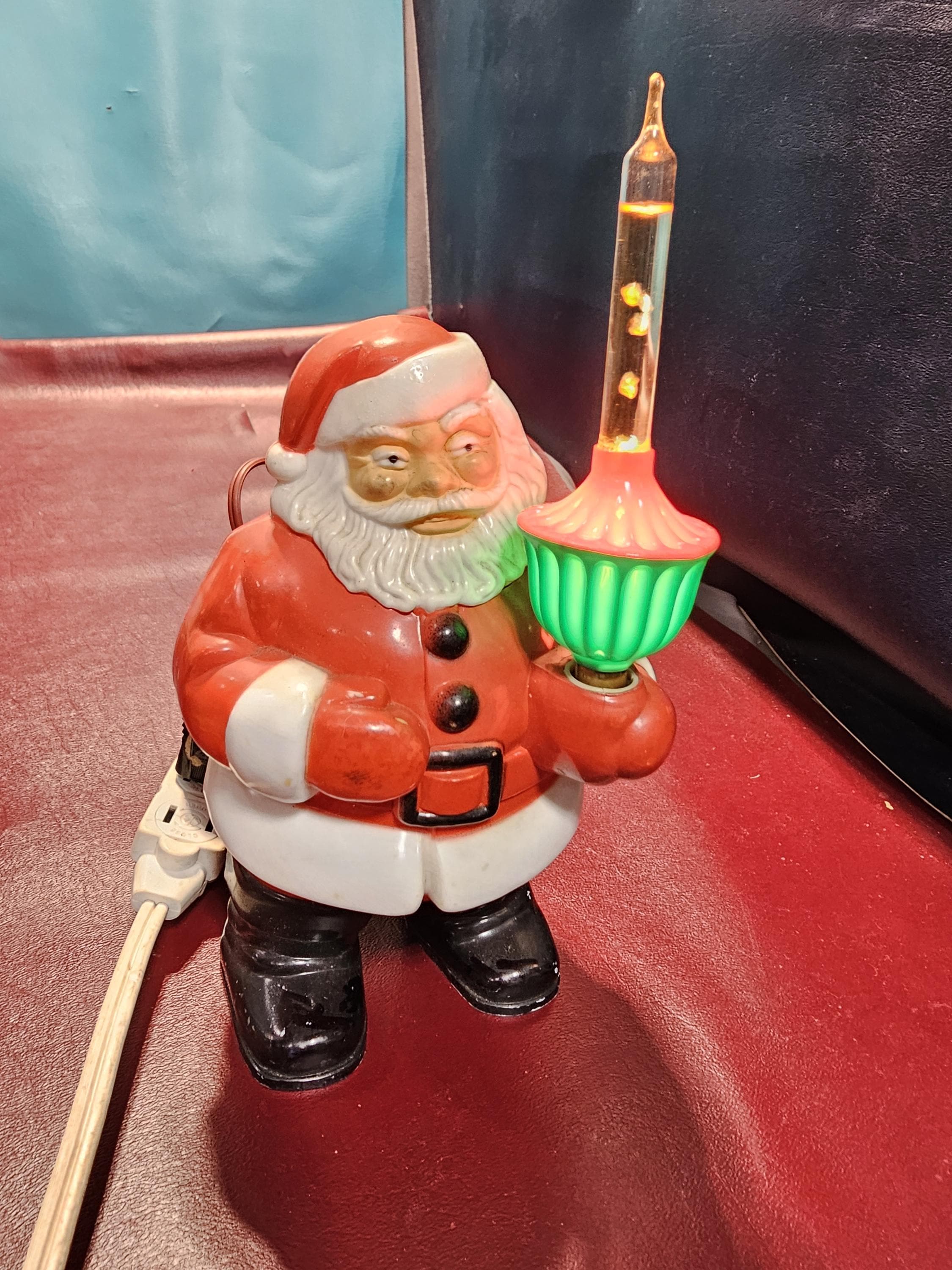 Vintage 1950's Royal Electric Christmas Santa Claus Holding C-7