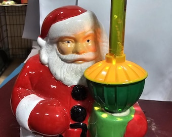 Vintage 1940's Royal Electric Christmas Santa Holding C-7