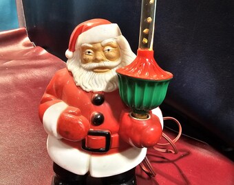Vintage 1950's Royal Electric Christmas Santa Claus Holding C-7