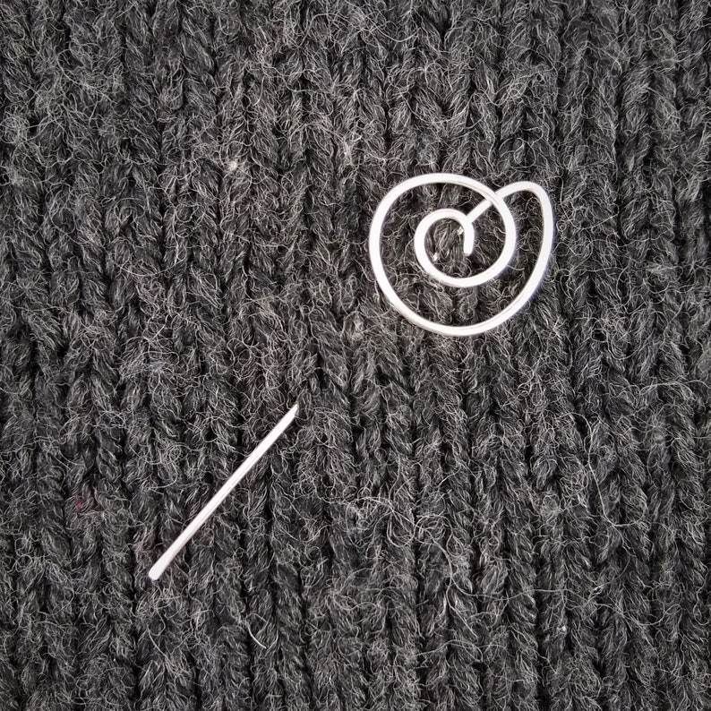 UK Handmade eco silver shawl pin scarf pin or brooch