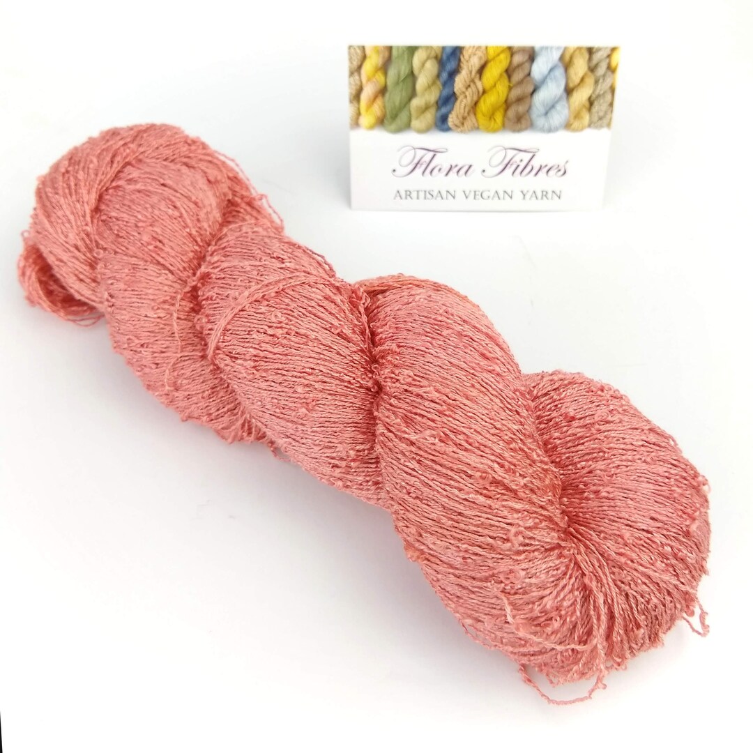 Naturally Dyed Raspberry Pink Lace Weight Abaca banana - Etsy