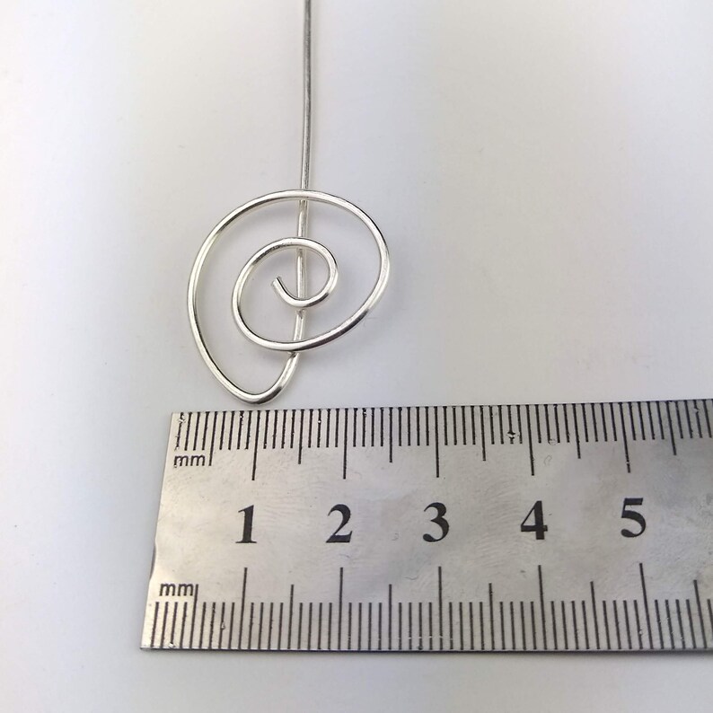UK Handmade eco silver shawl pin scarf pin or brooch