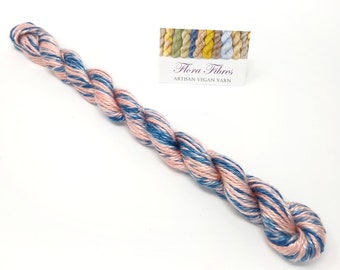 Hand spun, naturally dyed, Tencel yarn, fingering weight, for knitting crochet weaving, vegan, UK