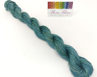 Hand spun, naturally dyed, pineapple yarn, DK weight, for knitting crochet weaving, vegan, UK