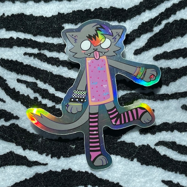 Sticker holographique NYAN CAT