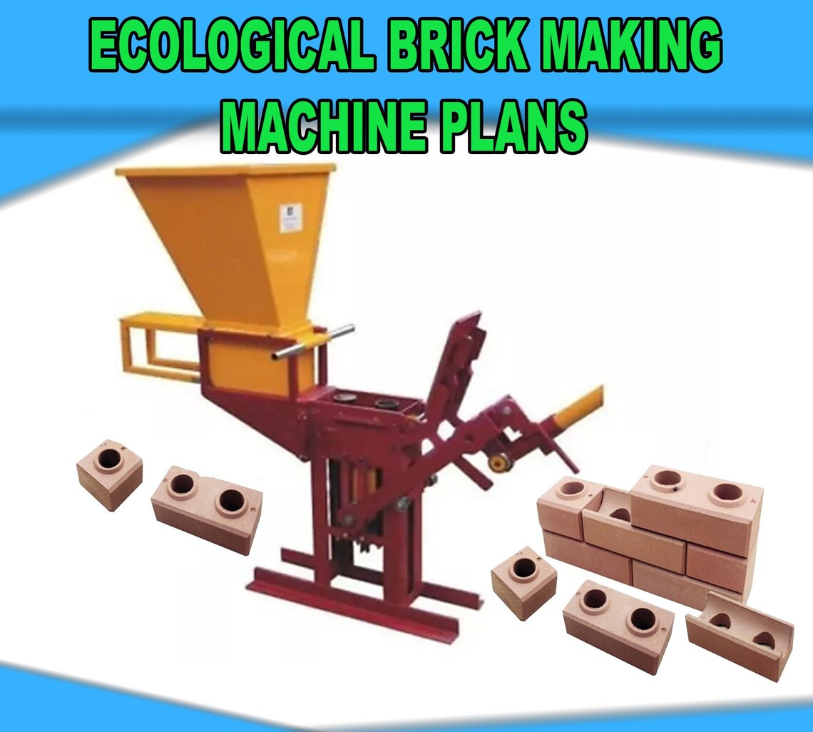 ECOLOGICAL Brick Making Machine Plans Etsy