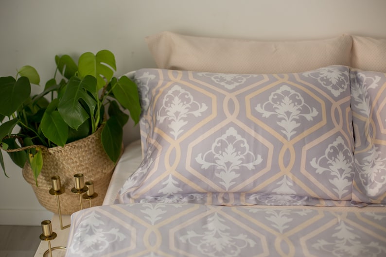Lily bedding 100/% eco organic bamboo queen king california king bed set fitted and flat sheet masculine