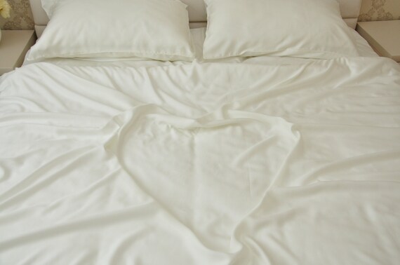 Unique Birthday Gift Cream And Pink Tencel Duvet Cover Linen Etsy