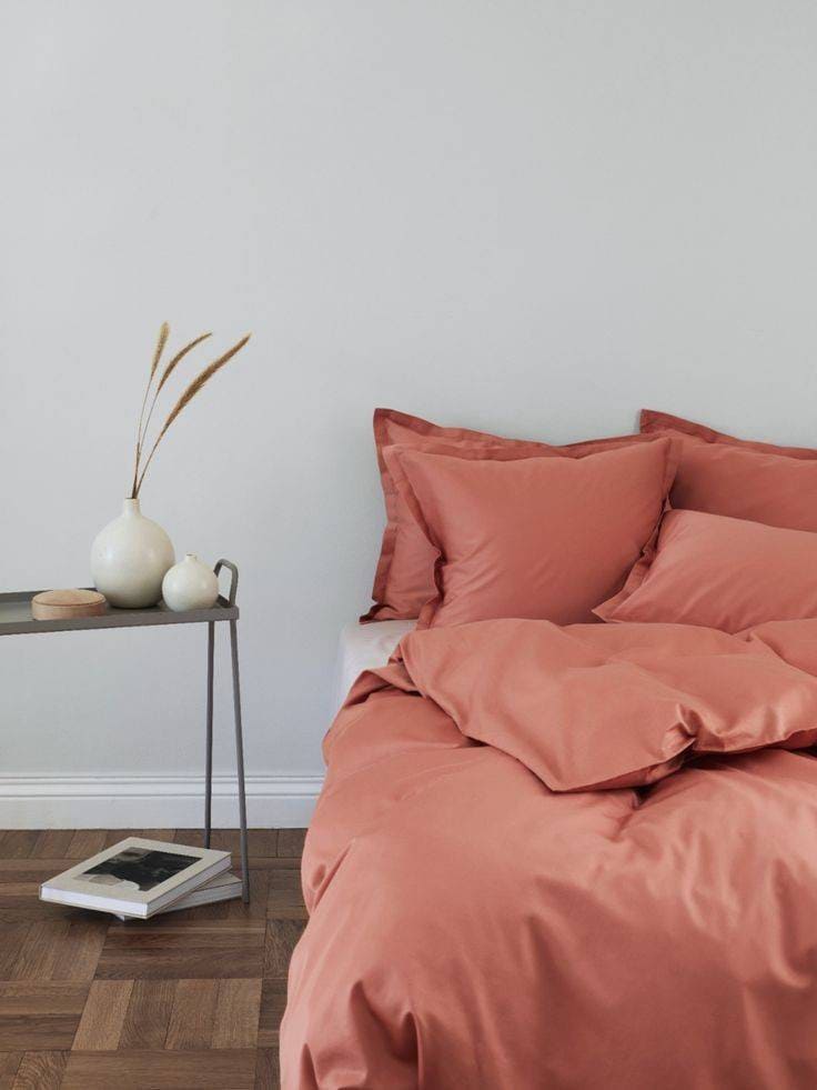 Terracotta bedding duvet cover set full queen king super Etsy