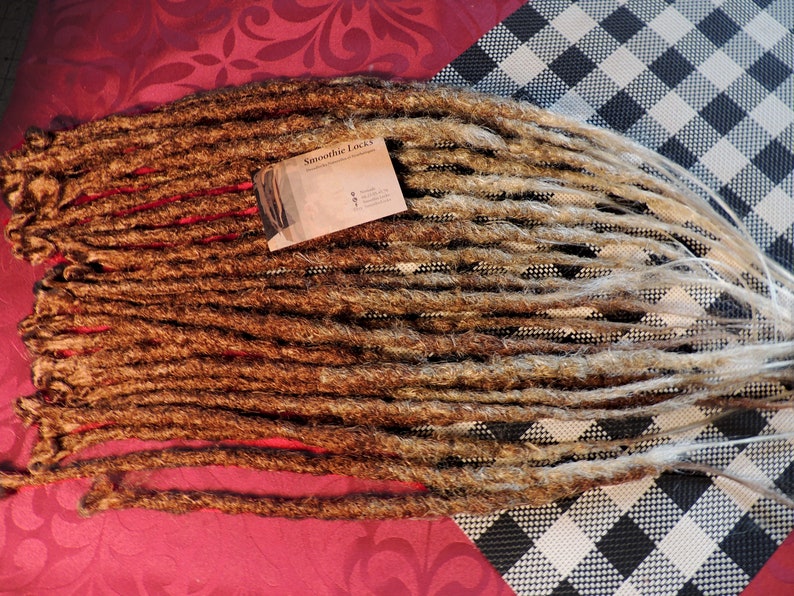 Synthetic Dreadlocks Platinum Blond Gradient Roux Accessories Barrettes Clips