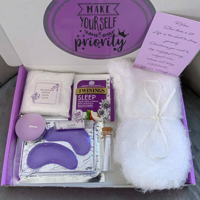 Personalised Gift Letterbox Relax and Sleep Self Care Package Etsy UK