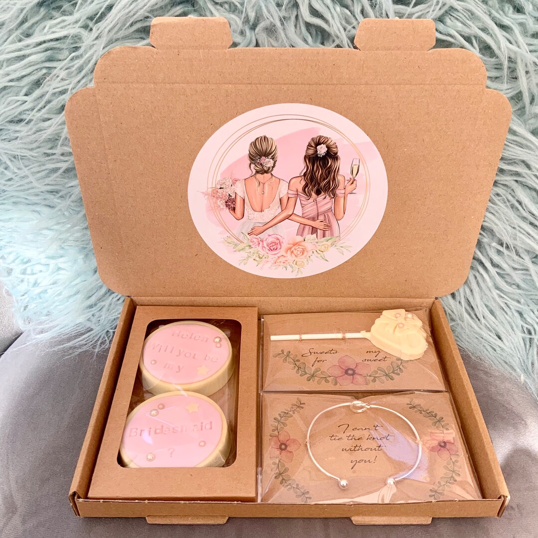 Personalised Bridesmaid Proposal Gift Set Box Will You Be My Maid of
