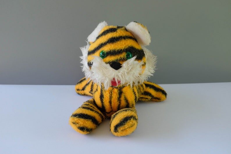 vintage stuffed tiger