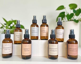 All Natural Aromatherapy Room Spray | Essential Oil Blend Freshener (4oz)