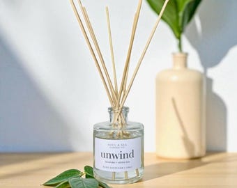 Aromatherapy 5oz Luxury Reed Diffuser - Spa Scented Non-Toxic Home Decor & Self Care Gift