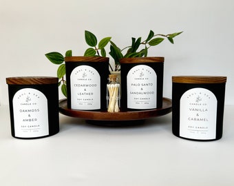 Cozy Scented Soy Wax Candles, 10oz Luxury Candle, Candle Gifts, Modern Home Decor