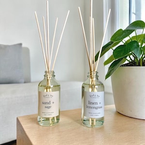 Luxury Reed Diffuser | Strawberry Vanilla, Lavender Essential Oil Home Fragrance