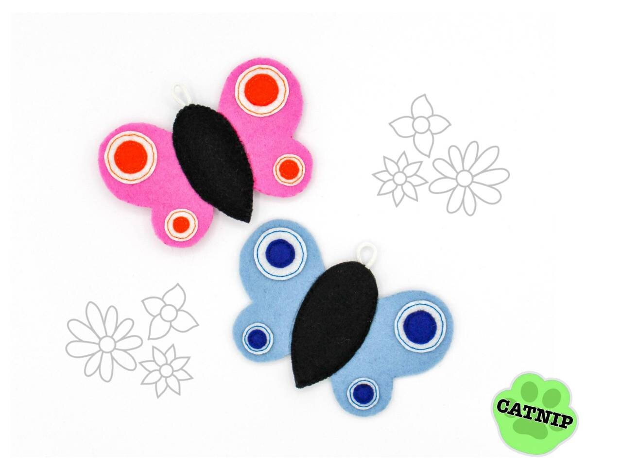Jouet Pour Chat Papillon - avec ou Sans Herbe à Chat