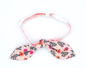 Sassy A. F. Bow Pet Collar