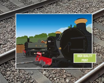 ヴィンテージ鉄道 LMS 7F クラス機関車の写真 蒸気機関車図 - Etsy 日本