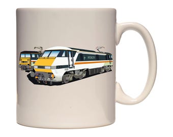 Tazas de ferrocarril, para los amantes de los ferrocarriles, edición eléctrica