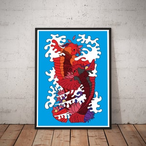 Luck of the Koi print available in multiple sizes