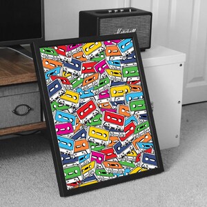 Tape Deck retro old school Pop Art Print - Bring back memories with this print to brighten up any room