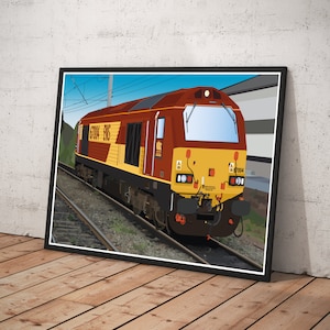 Digital art print of a BR Class 67 in various liveries with free personalisation available