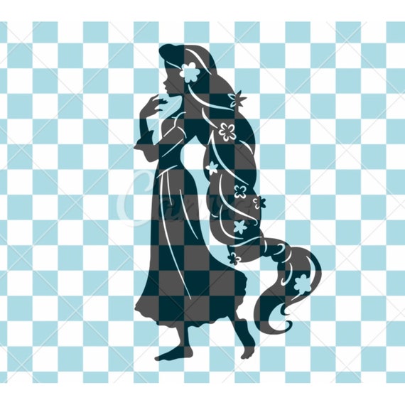 Download Rapunzel Svg Disney Tangled Svg Clip Art Silhouette Digital Etsy
