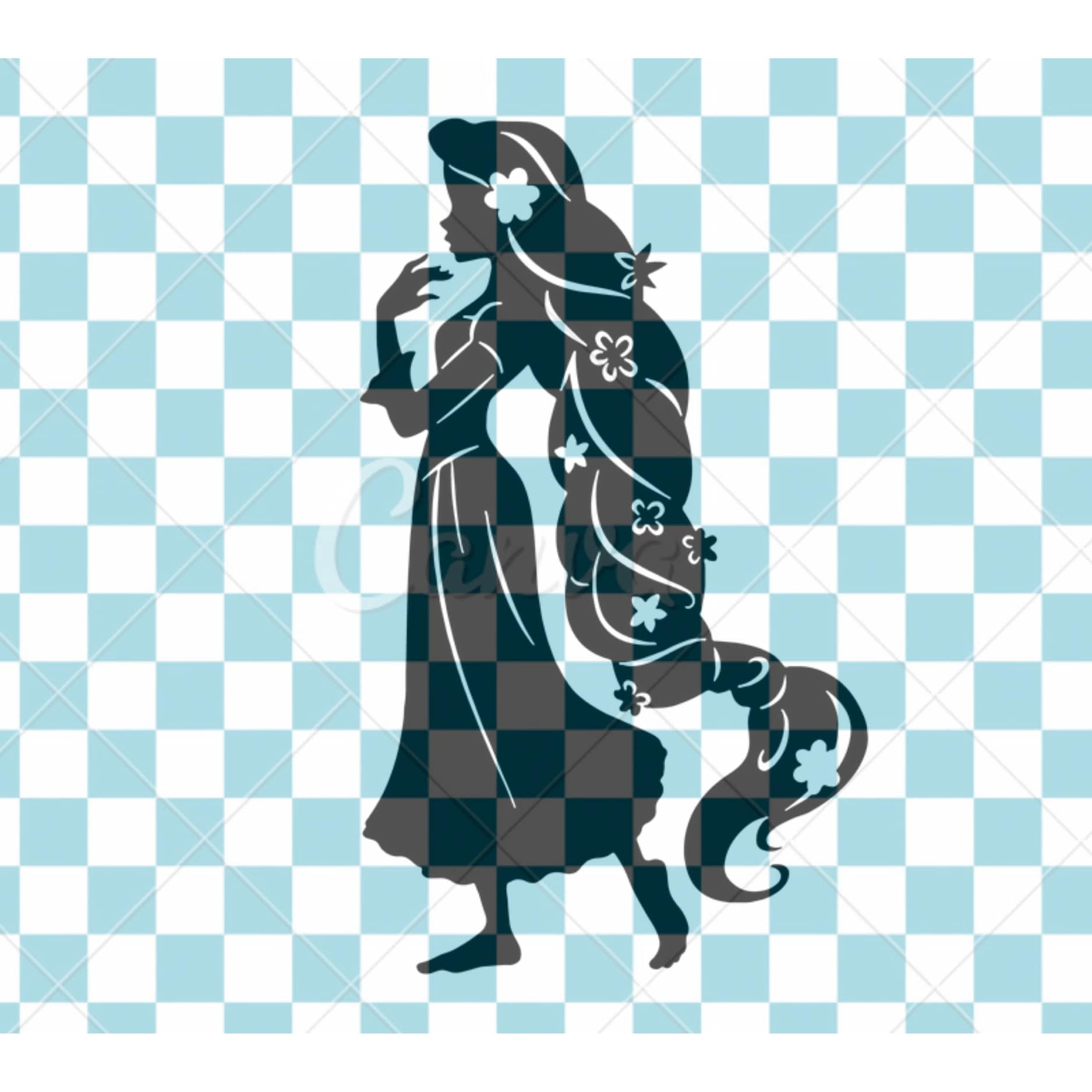 Download Rapunzel Svg Disney Tangled Svg Clip Art Silhouette Digital Etsy
