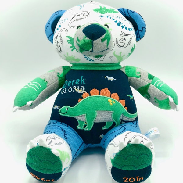 Keepsake Stuffed Bear made out of your favorite baby or adult outfits or clothes