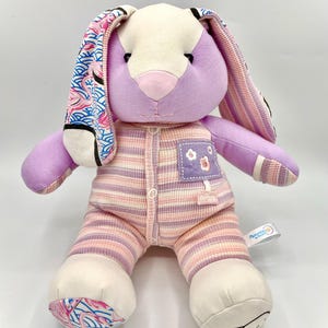 Stuffed Memory Bunny – Custom Plush Made from Baby or Loved One’s Clothes