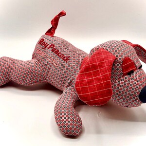 Stuffed Dog made out of your favorite baby or adult clothes image 10