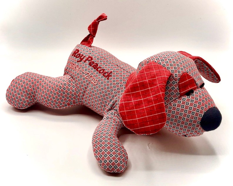 Stuffed Dog made out of your favorite baby or adult clothes image 10