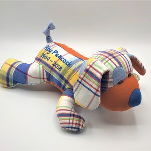 Stuffed Dog made out of your favorite baby or adult clothes image 9