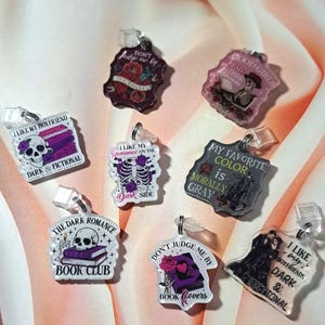Dark Romance Kindle Charm | Bookish Reader USB-C Dust Plug