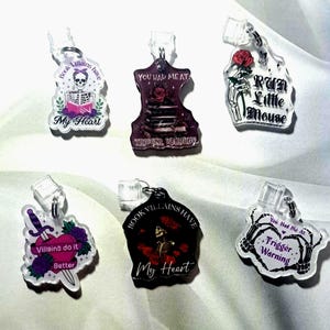 Dark Romance Kindle Dust Plug | Book Villains | Kindle or Phone Charm | C-Type