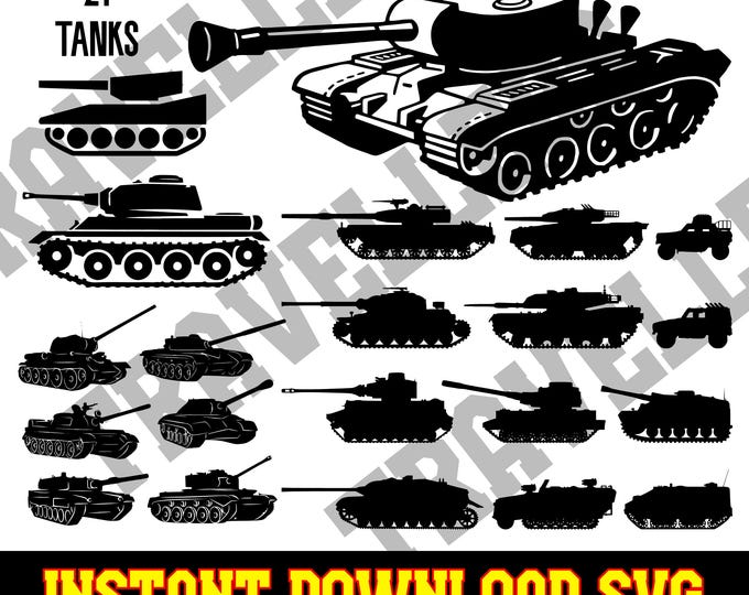 Disassembled Tank Vector This item is unavailable - Etsy