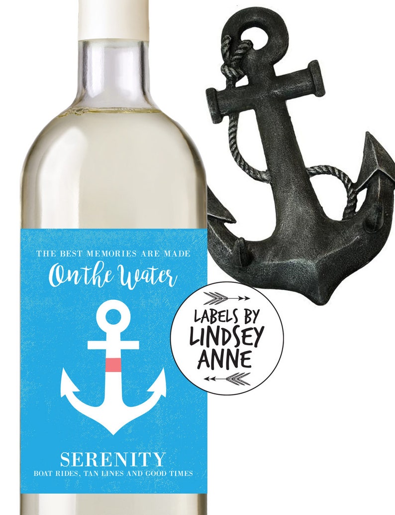 Boat Wine Labels Yacht Ship Sailboat Pontoon Fishing Etsy