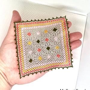 Dollhouse miniature crochet blanket
