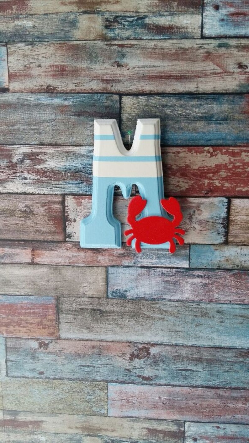 Home Decor Wooden Letter M Wall Decor Nursery Decor Letter Etsy