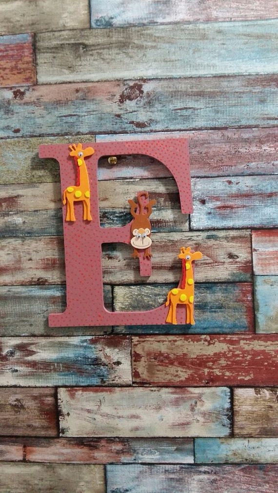 Decoracion Para El Hogar Carta Madera Decoracion De La Pared Etsy