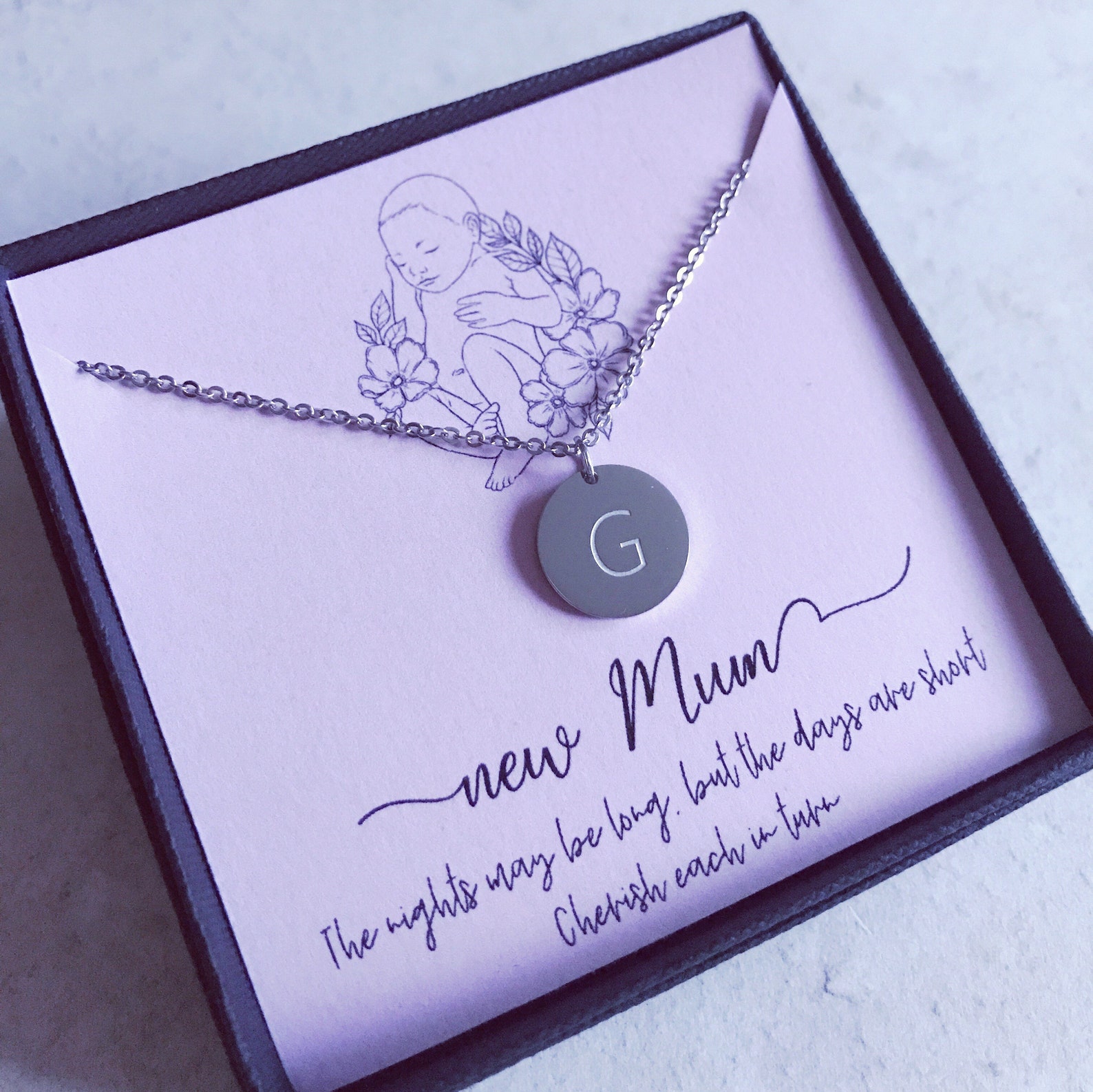 New Mum Necklace Mother Jewelry Mum Gift Gift for New Baby Etsy